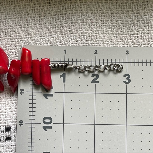 RED CORAL | Rich Red Color Full Single Strand Necklace - Picture 15 of 16